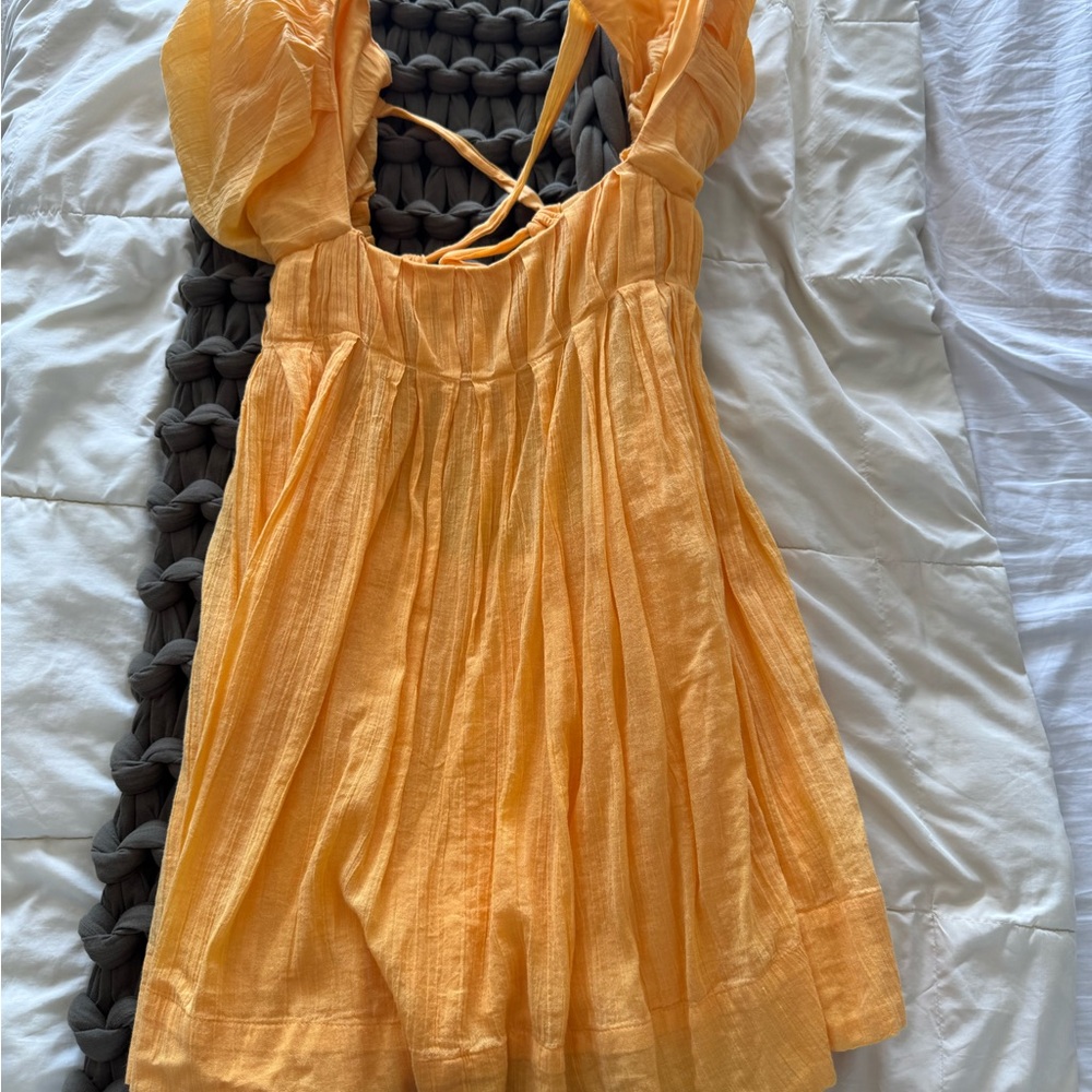 FP Movement by Free People Orange Mini Dress